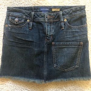 Denim jean skirt